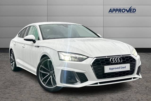 Audi A5 2.0 35 TDI S Line 5dr S Tronic Hatchback Diesel WHITE