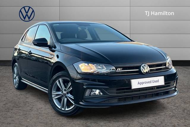 Volkswagen Polo MK6 Hatchback 5Dr 1.0 TSI 110PS R-Line Hatchback Petrol Black