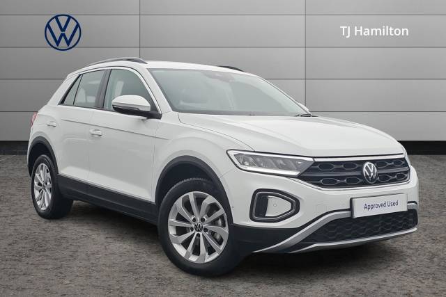 Volkswagen T-Roc 1.0 TSI Life 5dr Hatchback Petrol WHITE