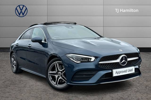 Mercedes-Benz CLA 1.3 CLA 200 AMG Line Premium Plus 4dr Tip Auto Coupe Petrol BLUE