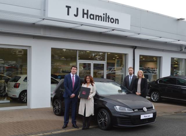 TJ Hamilton Volkswagen celebrates Motability award win for excellent customer service